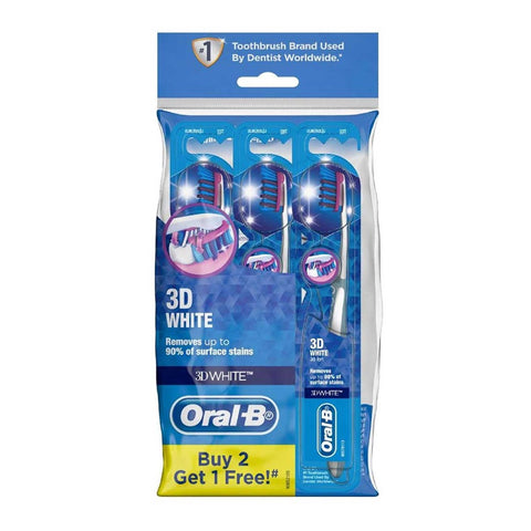 Oral-B Toothbrush 3D White Buy 2 Free 1
