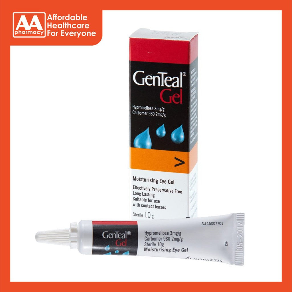 Genteal Gel Sterile Lubricant Eye Gel 10g AA Pharmacy Genteal Gel Sterile Lubricant Eye Gel 10g AA Pharmacy