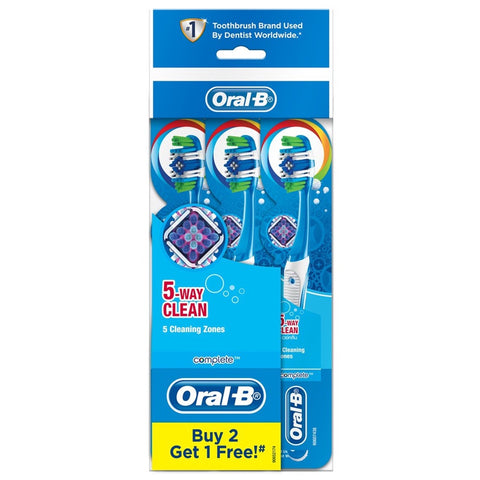 Oral-B Toothbrush Complete 5-Way Clean B2F1 Medium