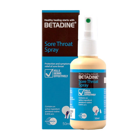 Betadine Sore Throat Spray 50mL