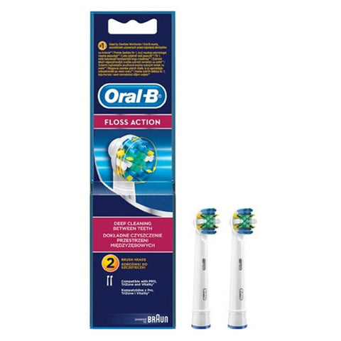 Oral-B Floss Action Brush Heads 2's (Eb25)