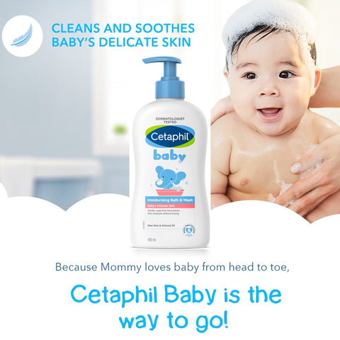 Cetaphil Baby Moist Bath & Wash 400mL