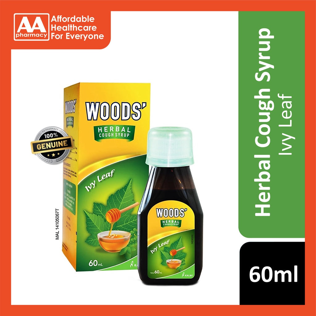 Woods' Cough Syrup Herbal Ivy Leaf 60mL AA Pharmacy