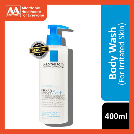 La Roche Posay Lipikar Syndet AP+ Body Cream Wash (Ultra Gentle, Fragrance-Free) 400mL