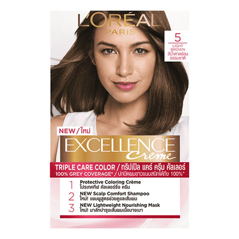 L'Oreal Paris Excellence Hair Creme Colour 5 (Light Brown)