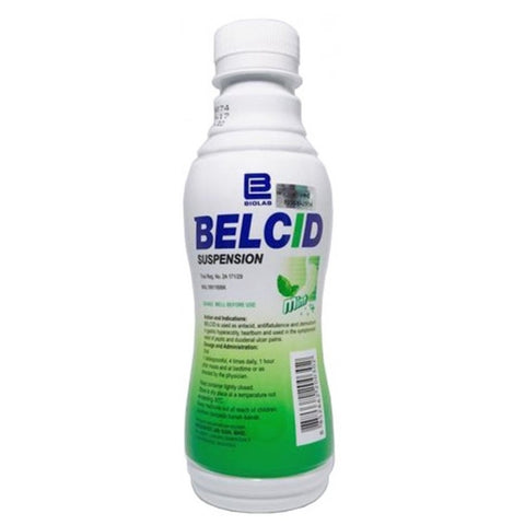 Belcid Antacid Suspension 240mL (Mint)