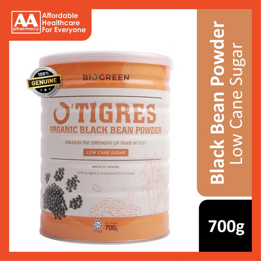Biogreen O'Tigres Organic Black Bean Powder (Low Cane Sugar) 700g