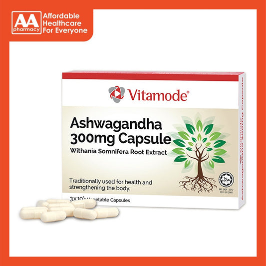 Vitamode Ashwagandha 300mg Capsule (3X10's)