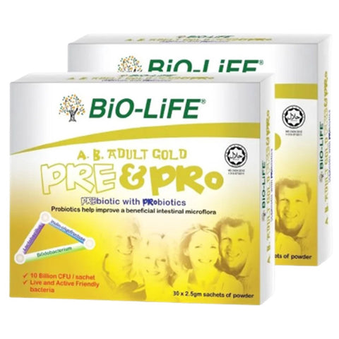 Bio-Life Ab Adult Gold Pre & Probiotics Sachet (2.5gx30'sx2)