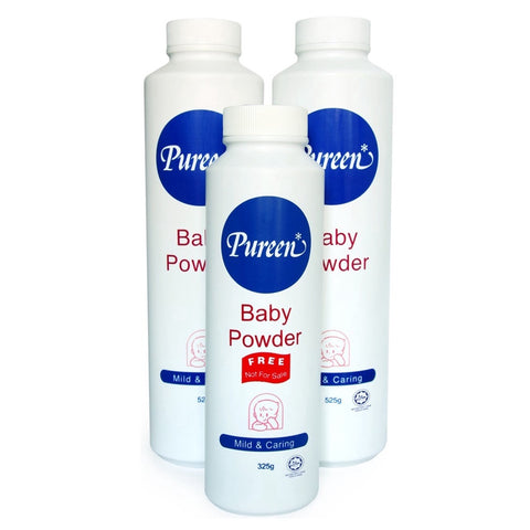 Pureen Baby Powder (525gm X 2 + Free 325gm)