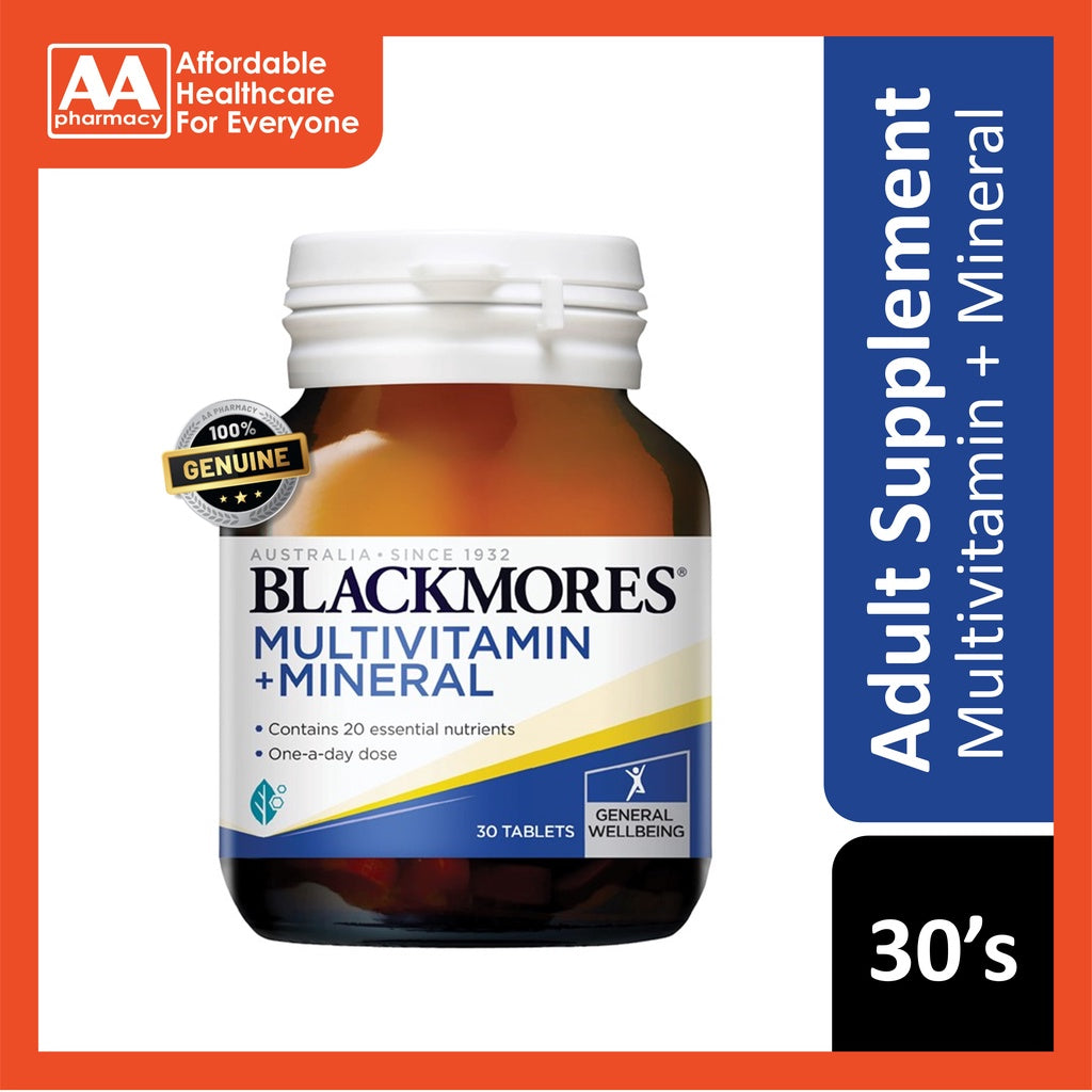 [30's] Blackmores Multivitamins + Minerals Tablets (30's) [Halal] AA