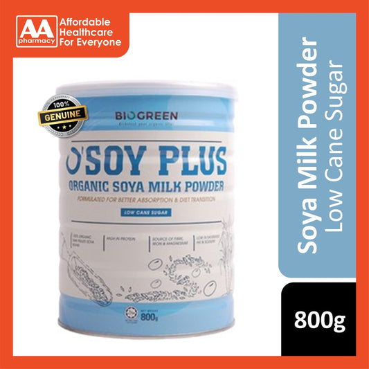 Biogreen Organic Osoy Plus Soya Milk Powder (Low Cane Sugar) 800g
