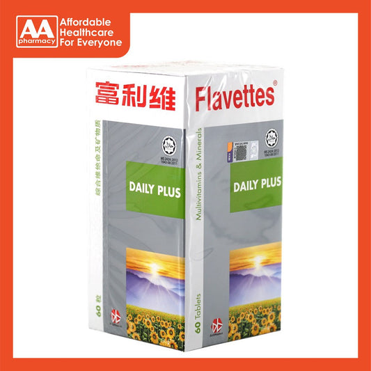 Flavettes Daily Plus Film-Coated Tablet 60's