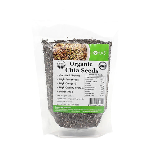 Lohas Organic Chia Seeds 200g