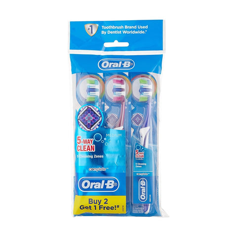 Oral-B Toothbrush Complete 5 Way Clean (Soft) Buy 2 Free 1