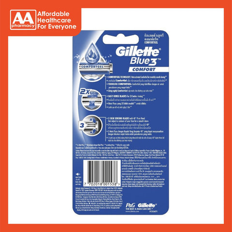 Gillette Blue 3 Comfort (4 Pieces)