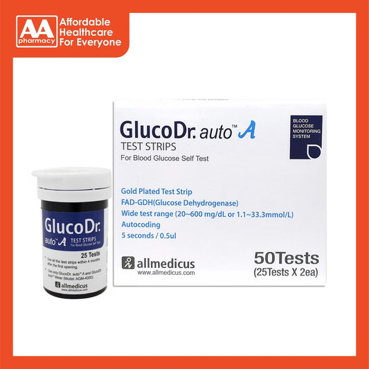 Gluco Dr. Auto A Test Strips 2x25's
