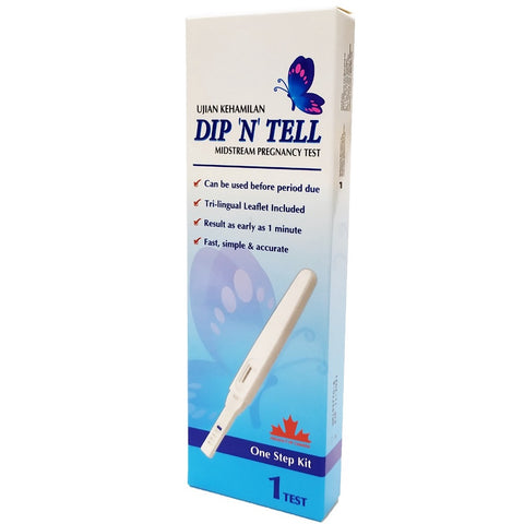 Dip N Tell Midstream Pregnancy Test (1 Test)