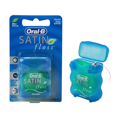 Oral-B Satin Dental Floss (Mint) 50M