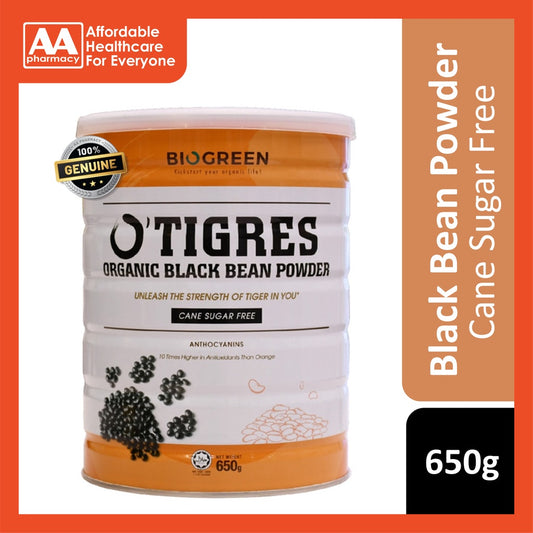 Biogreen O'Tigres Organic Black Bean Powder (Sugar-Free) 650g