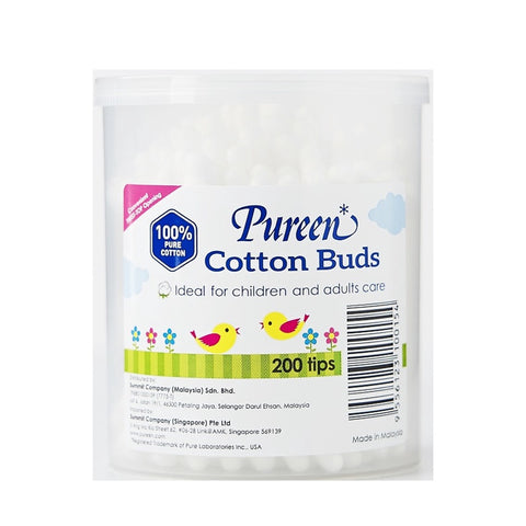 Pureen Cotton Buds Drum (200tips)