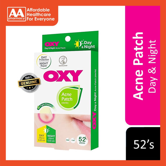 Oxy Anti-Bacterial Day & Night Acne Patch (0.02cm & 0.03cm) 52's
