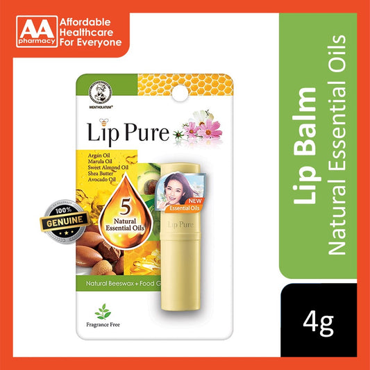 Mentholatum Lip Pure Natural Beeswax + Foodgrade (4g)