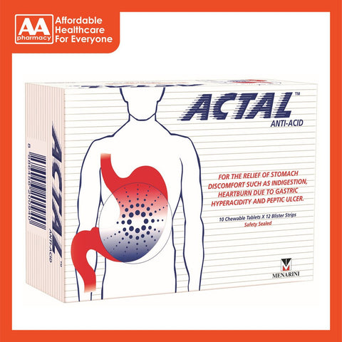 Actal Antacid Tablets 120's