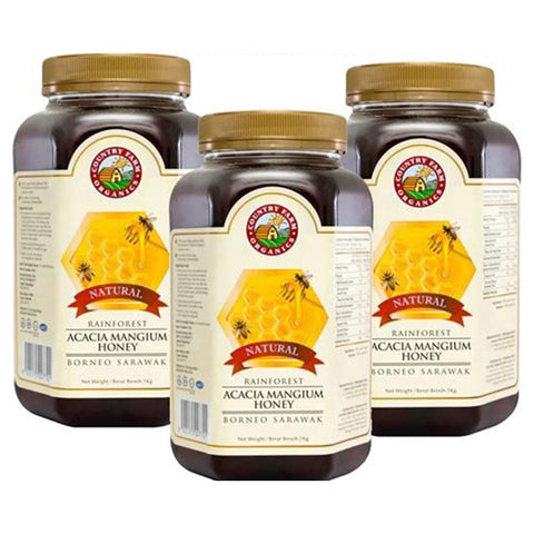 Country Farms Acacia Mangium Honey 1kg X 3