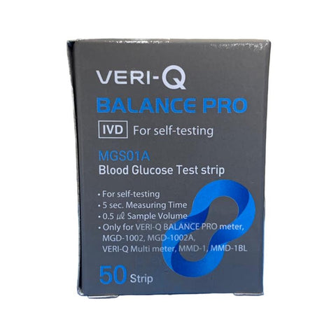 Veri Q Blood Glucose Test Strip 50's
