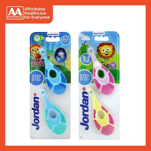 Jordan Toothbrush Step 1 (Age 0-2Years) Supersoft (Twin Pack)