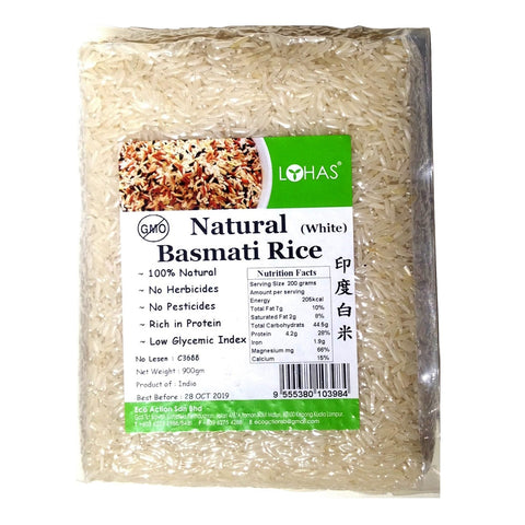 Lohas Natural Basmati Rice 900g