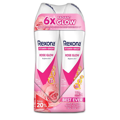 Rexona Women Spray 135ml X 2 - Rose Glow