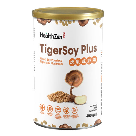 HealthZen Tigersoy Plus (Mixed Soy Powder and Tiger Milk Mushroom) 450g