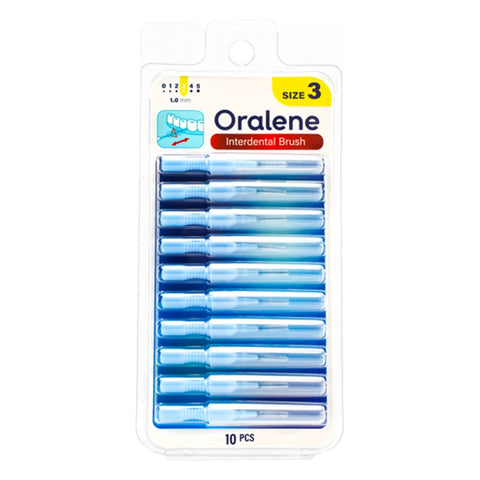 Oralene Interdental Brush Size 3 (10pcs) - Blue