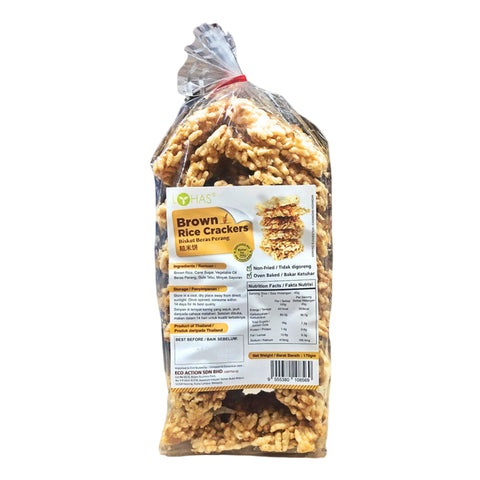 Lohas Natural Brown Rice Crackers 170g