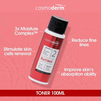 Cosmoderm Luminuos A 3X Moisture Water Essence 100mL