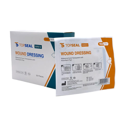 Waterproof Wound Dressing 10x10cm - 50's