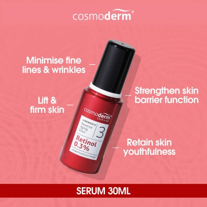 Cosmoderm Luminuos A Reverse Aging Elixir 30mL