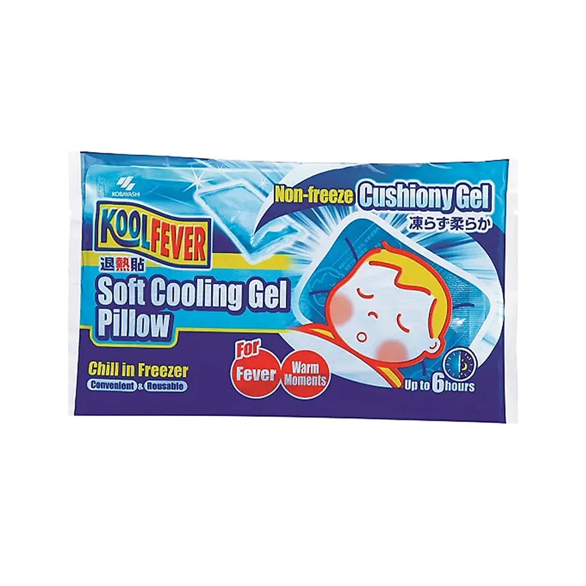KoolFever Non-Freeze Soft Cooling Gel Pillow (For All Ages) 1's