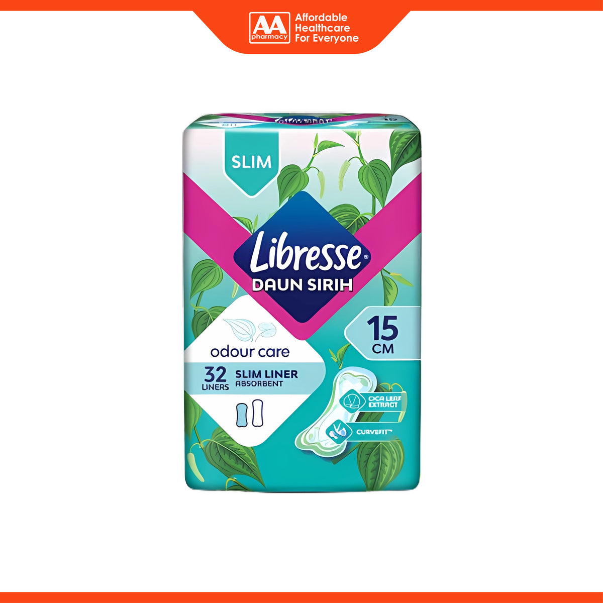Libresse Liner (Odour Care, Slim, 15cm) 32's