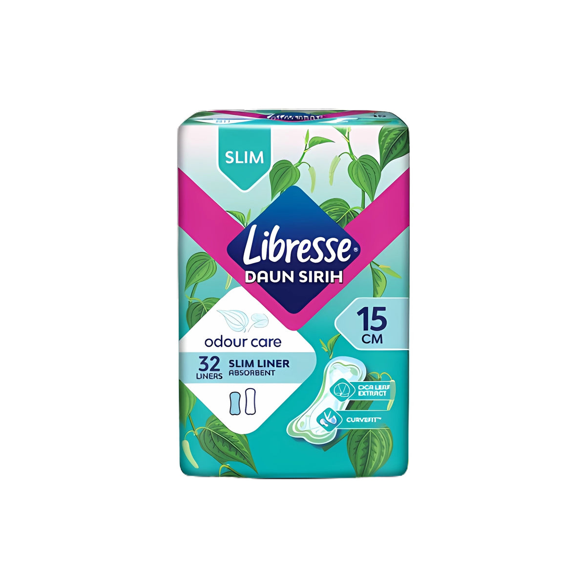 Libresse Liner (Odour Care, Slim, 15cm) 32's