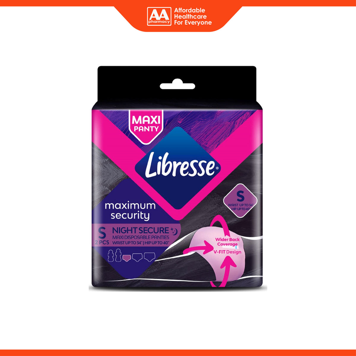 Libresse Maxi Disposable Panties (Size S, Hip up to 40) 2's