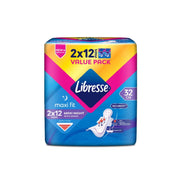 Libresse Pads (Maxi Night, 32cm Wings) 2x12's