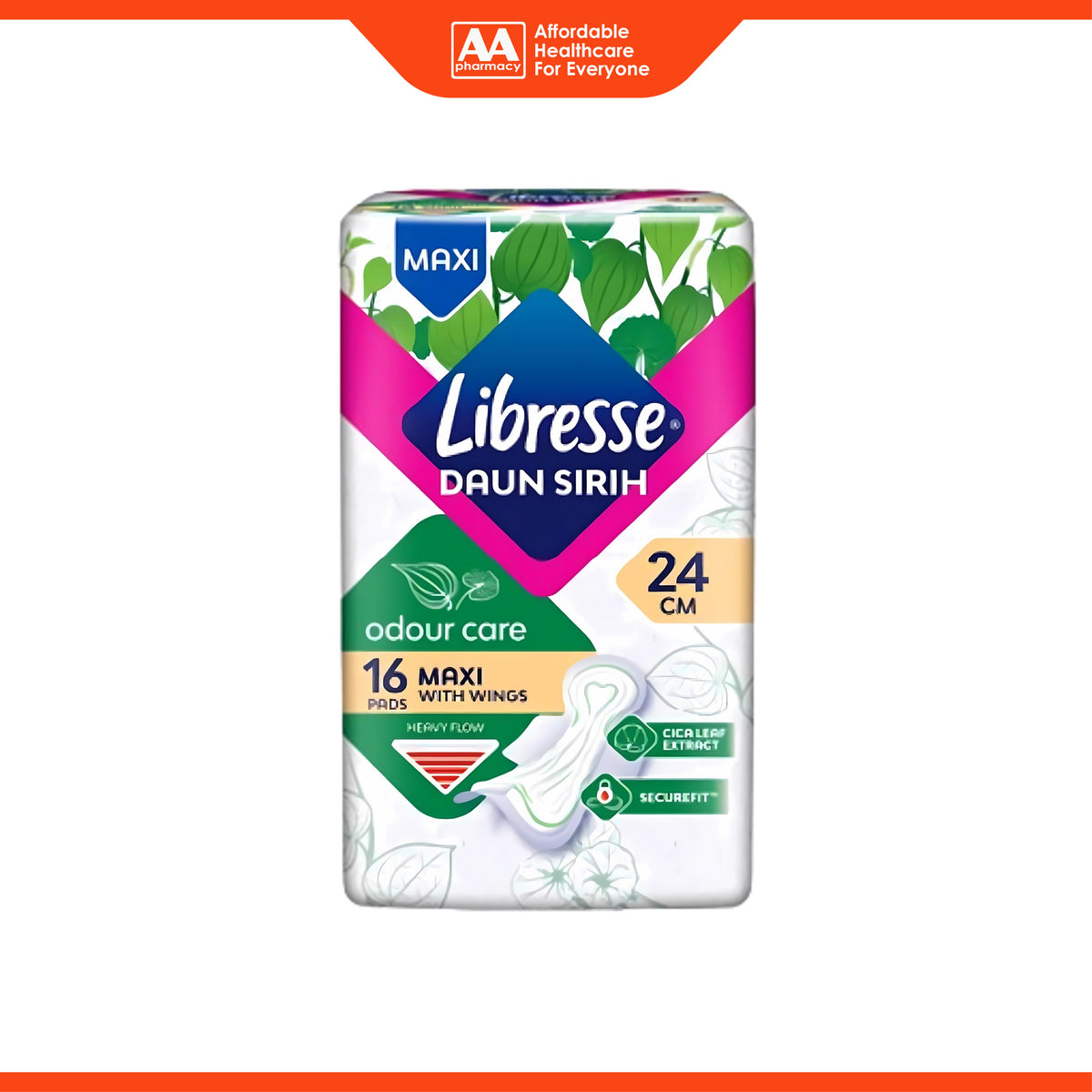 Libresse Pads (Odour Care, Maxi, 24cm Wings) 16's
