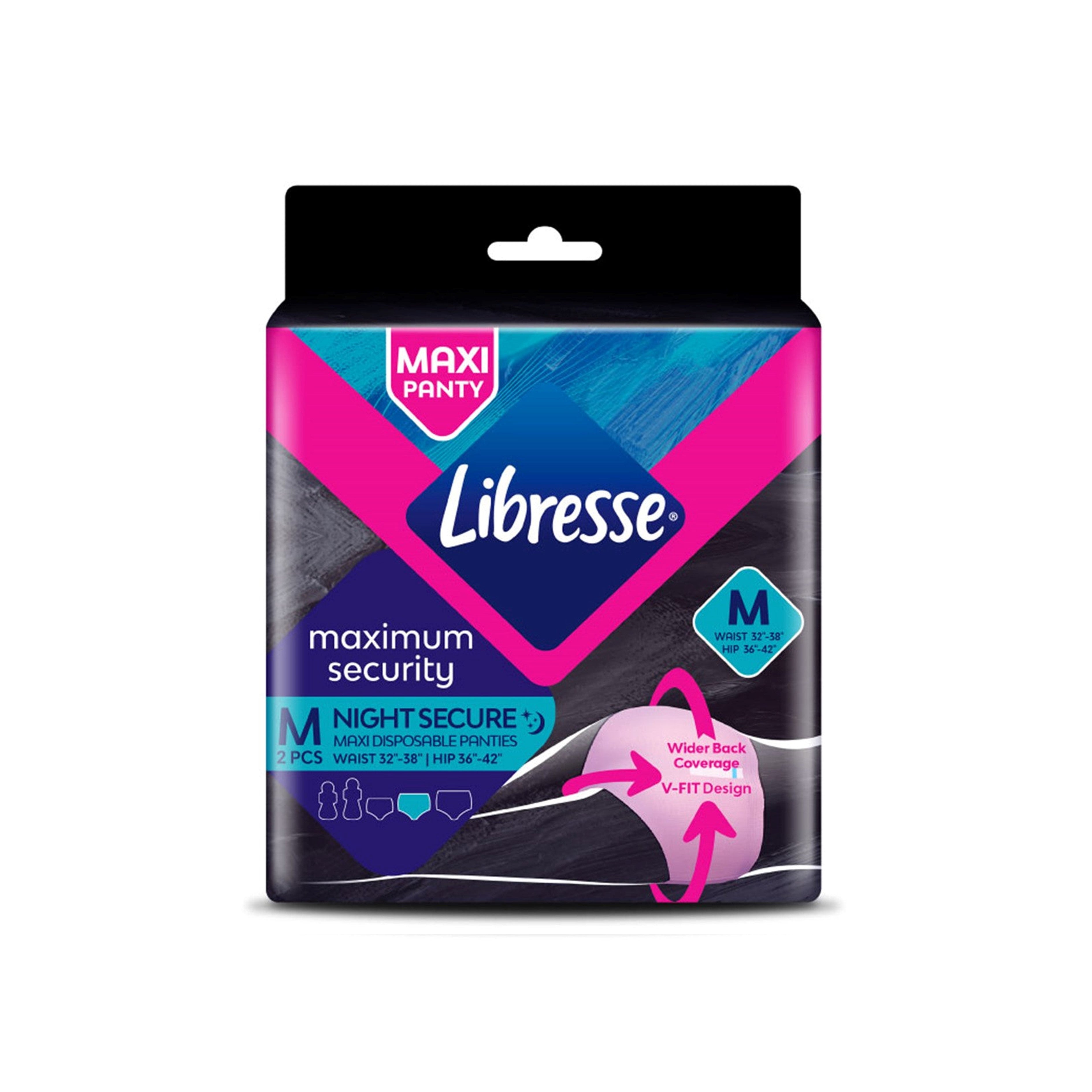 Libresse Maxi Disposable Panties (Size M, Hip 36- 42) 2's