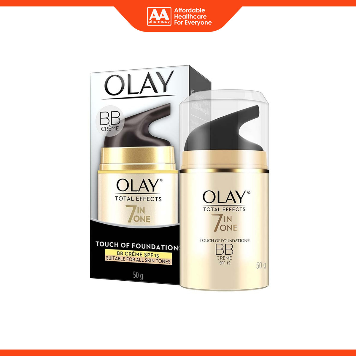 Olay Total Effects 7 In One Day Cream / Night Cream / Touch of Foundation BB Crème SPF15 50g