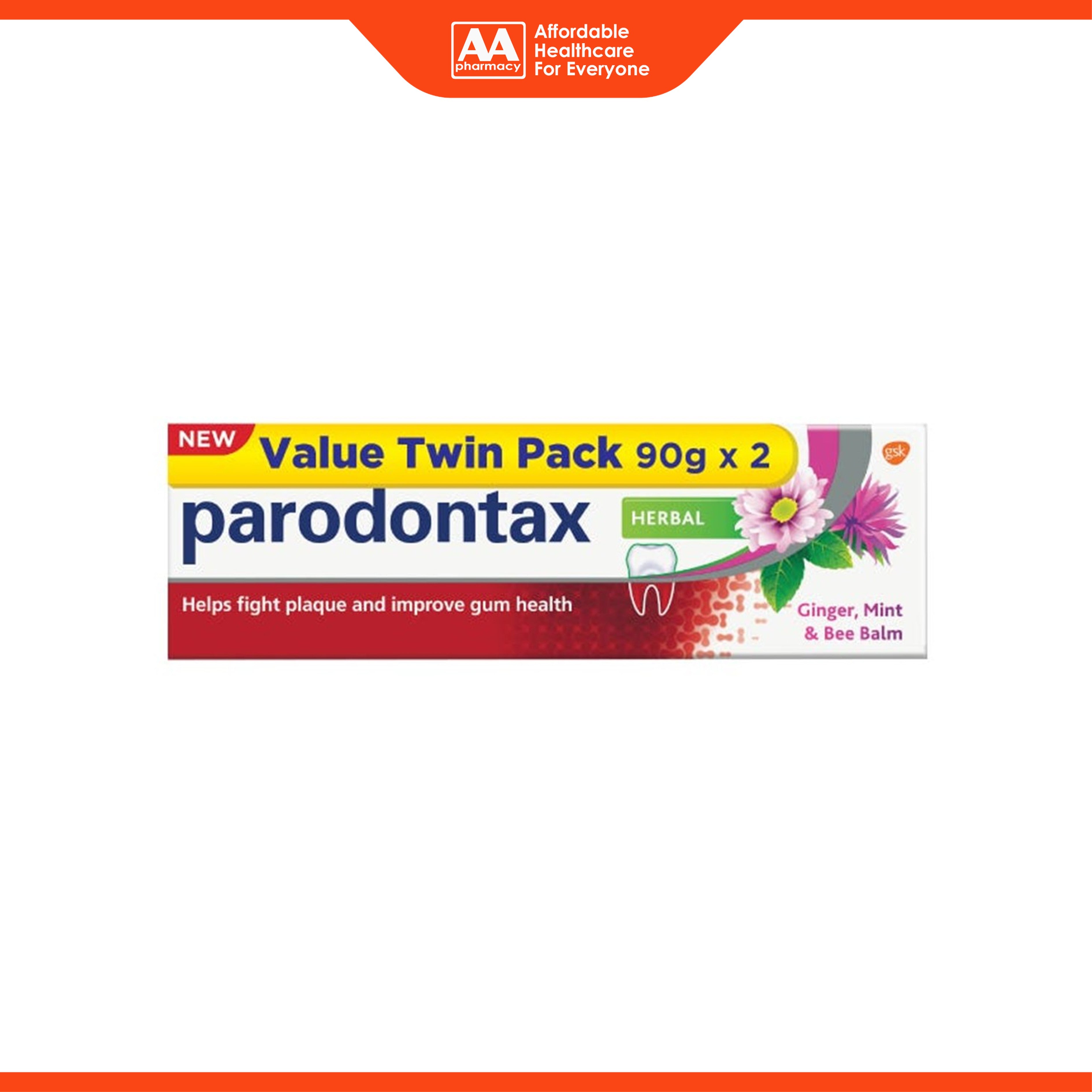 Parodontax Toothpaste (Herbal) 2x90g [Twinpack]