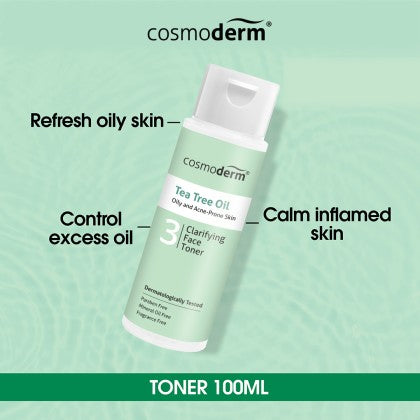 Cosmoderm Tea Tree Oil Clarifying Face Toner 100mL