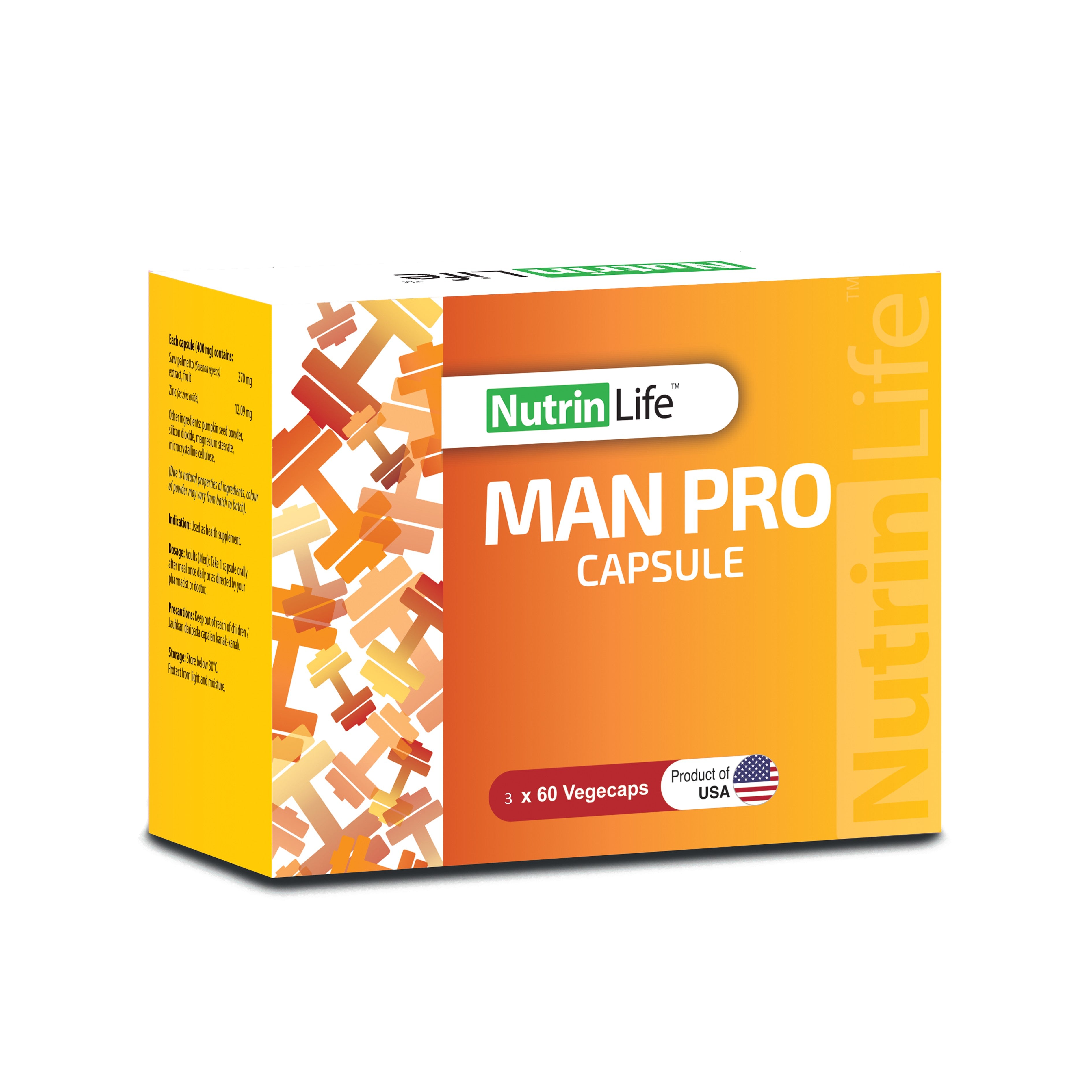 NutrinLife Man Pro Vegecapsule 3x60's